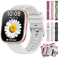 Smartwatch Donna con 7 Cinturini, 1,83'' Orologio Smartwatch con Chiamate Bluetooth