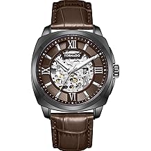Tornado Autonova Mens Automatic Watch | Black Dial, Black Case & Strap, 42.4mm, 5ATM - T7316-BB