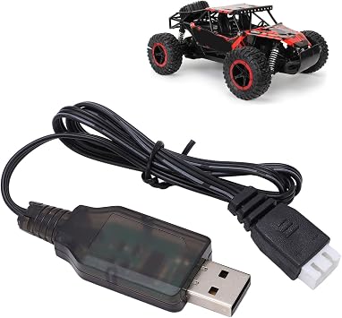 RC Car Charger, Featuring smart Load Identification, Overload and Short Circuit Protection, Fast and Stable Charging, Durable Design, USB Charger for RC Car, for 1/16 Remote Control Cars