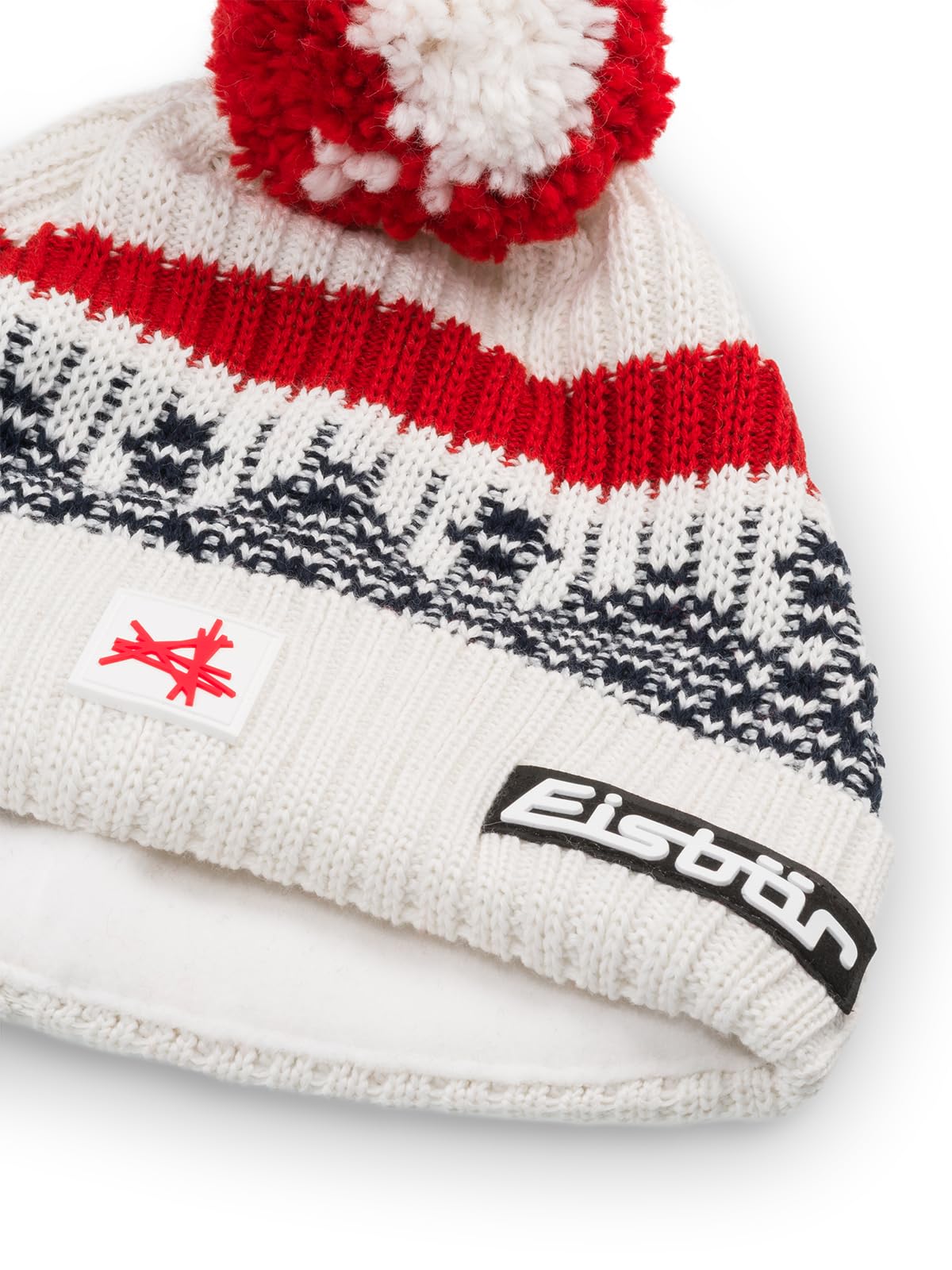 Eisbär Mütze Herren & Damen Norrak Pompon Ski Austria - Merino Unisex mit Fleece schützt vor Kälte und Wind - Bommelmütze Klassische Norwegermütze weich bequem atmungsaktiv Haube aus Österreich