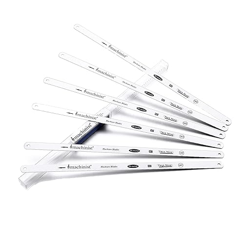 Imachinist S101218x6 10" Hojas de sierra de 18 TPI para corte de metal, tipo M2, bimetálicas, juego de repuesto seguro y flexible para sierra de