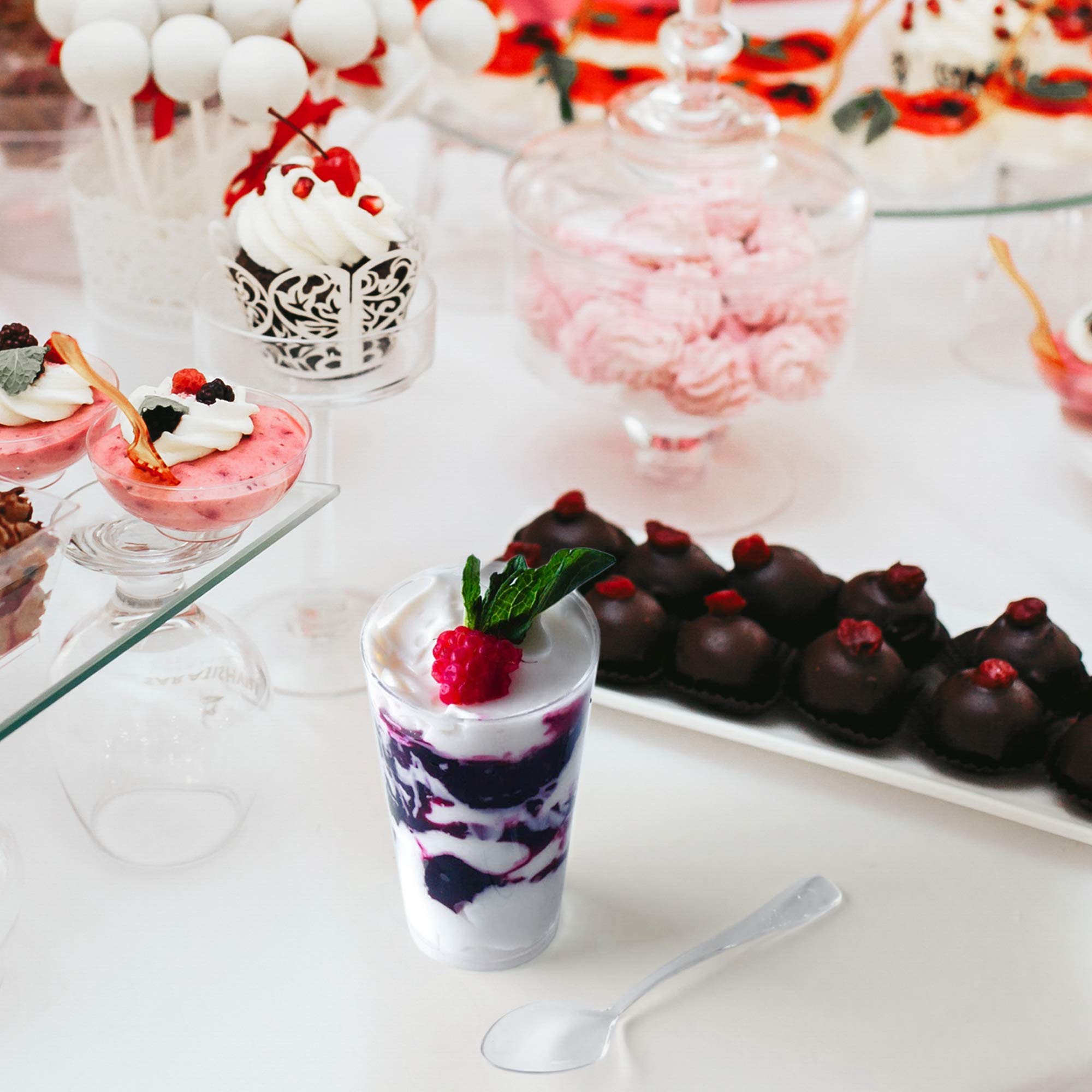 zappy 208 Disposable Plastic Straight Wall Shooter Glasses 1.75 Oz Clear Tumblers - Tasting Sample Dessert Shooters Wine Beer Champagne Jello Cup Shot Glass Cups