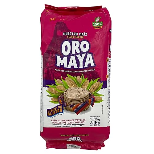 ORO MAYA - Auténtica harina de maíz 4LBS - Harina De Maiz