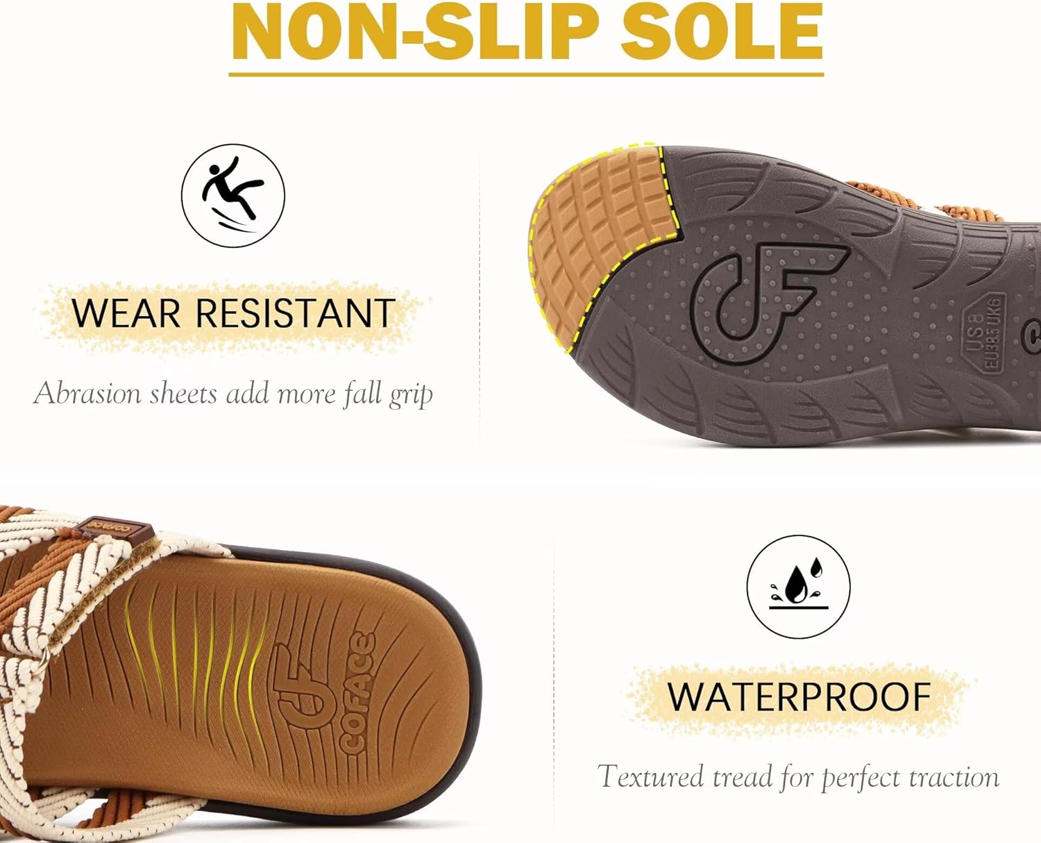 COFACE Womens Trendy Orthotic Flip Flops Lightweight Yoga Mat Thick Cushion Walking Thong Sandals Adjustable Slip On Slippers With Comfortable Plantar Fasciitis Arch Support - Image 6