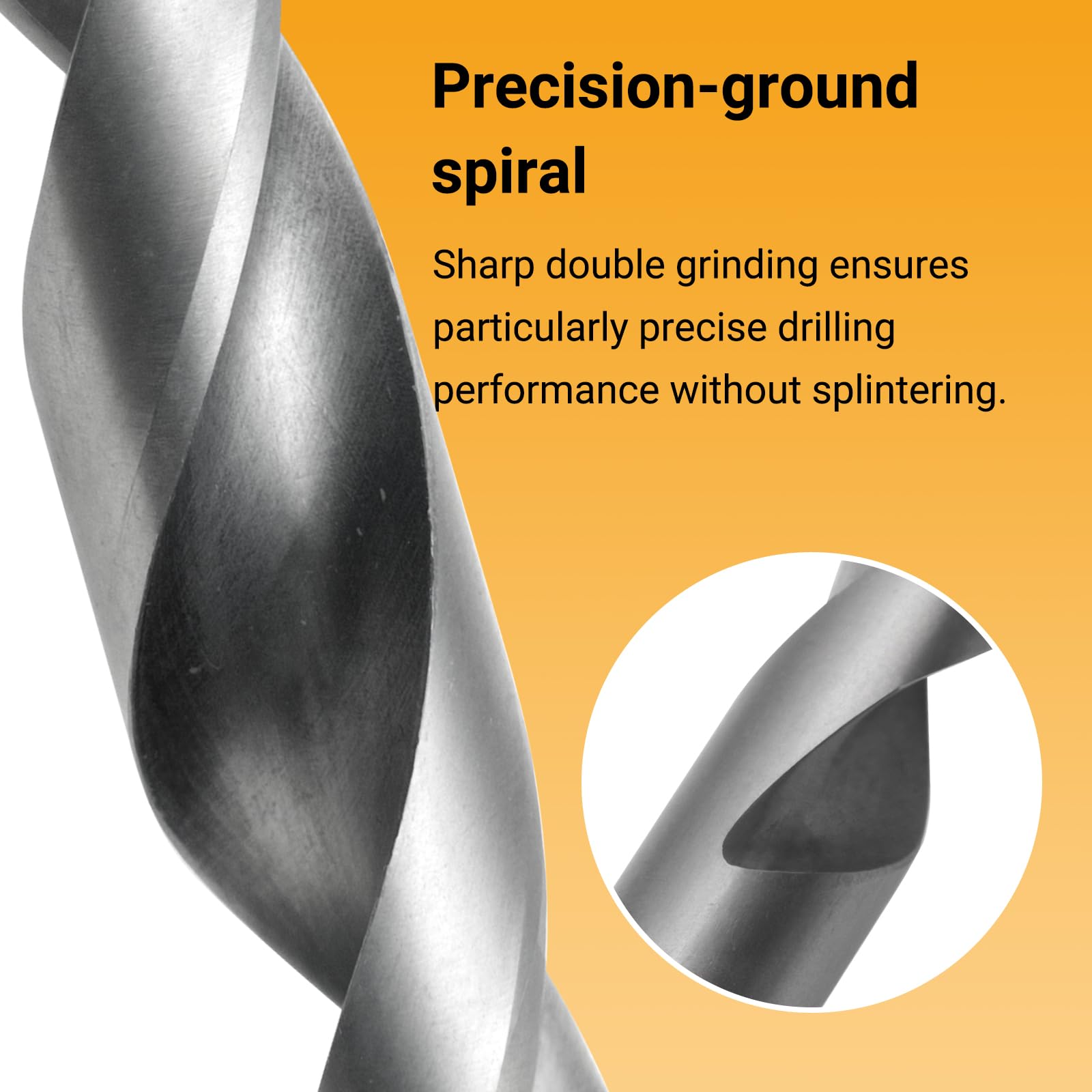 Toolmays 25pcs Wood Drill Bit Set Hss-G, 1-13 mm Brad Point Wood Drill Bit Sets for Hardwood Softwood, Plywood, Mdf And Chipboard - Image 4