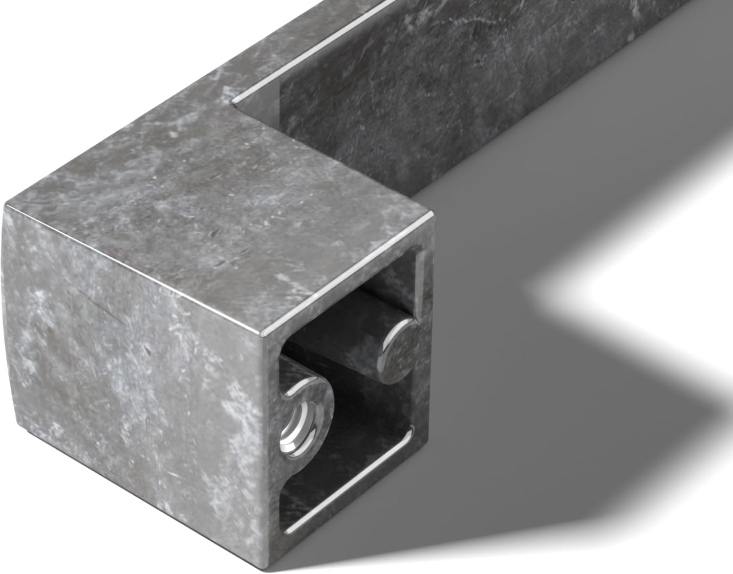 | 10 Pack Antique Silver 5 Inch Hole Center | Solid Metal Cabinet Handles Bathroom Home Decor Drawer Pulls | Stainless Metal Kitchen Cabinet Handles | Leone Collection