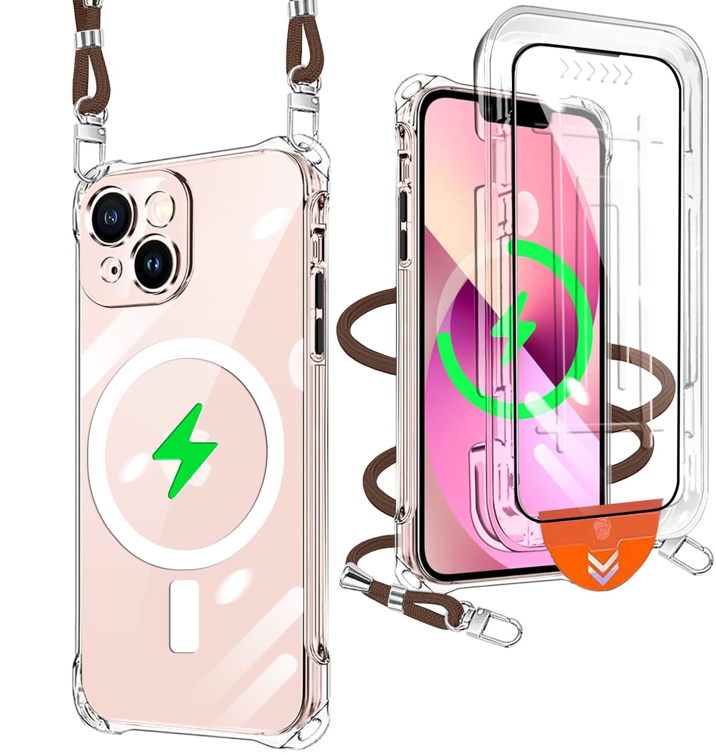 Amazon.co.jp: xiusiteli iPhone 13 Mini 用 ケース クリア [1枚ガラス