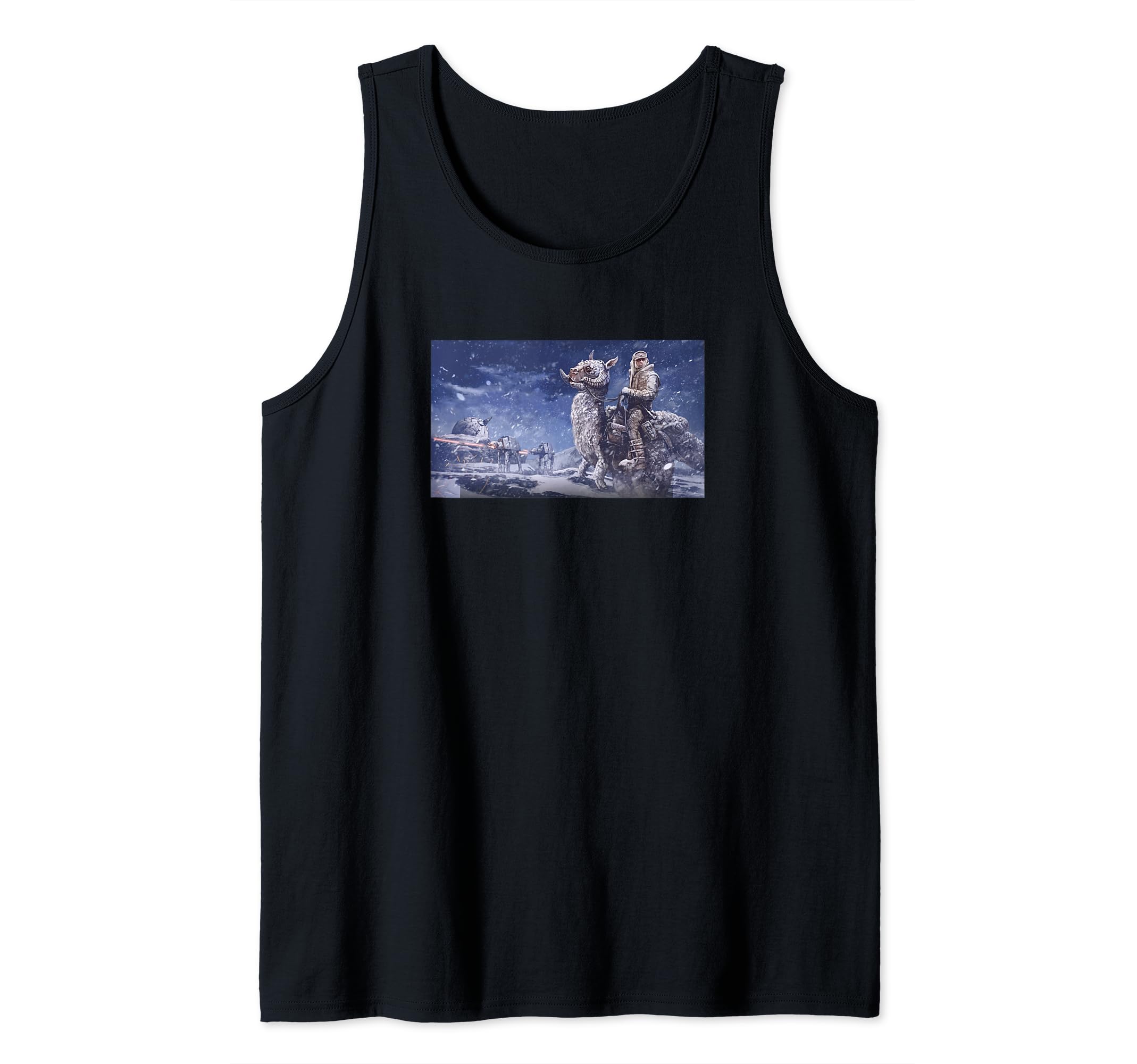 Star Wars: The Empire Strikes Back Exclusive Luke Skywalker Tank Top, Black
