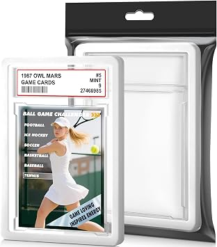 1 Pack Graded Card Slab with PSA Slab Bumper Set, Hard TPU PSA Slab Bumper Protector Guard Graded Card Slab Protectors with Label Position for Game Cards, Sports Cards, Trading Cards