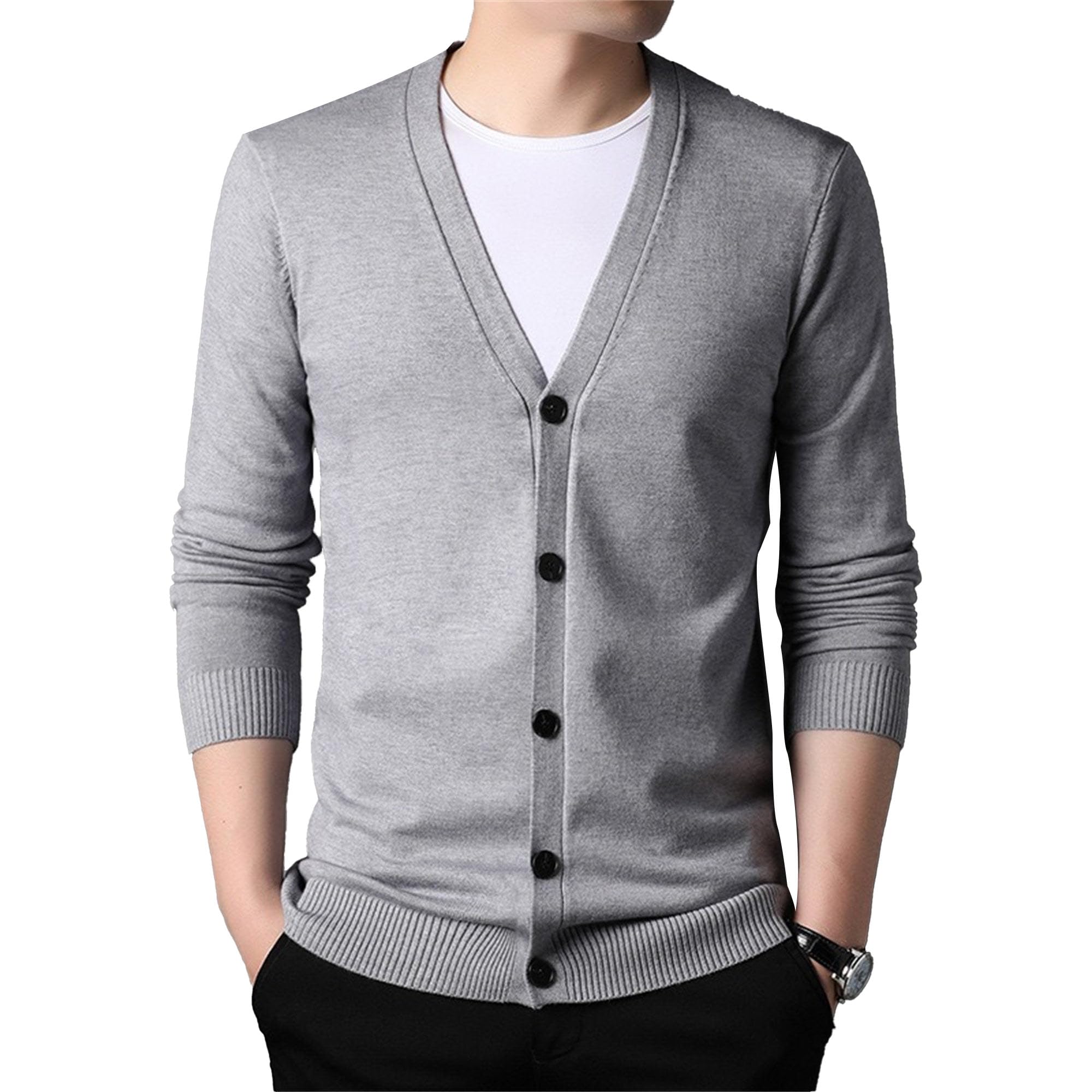 Cardigan léger à col en V homme : pull tricoté ajustée chic - 8