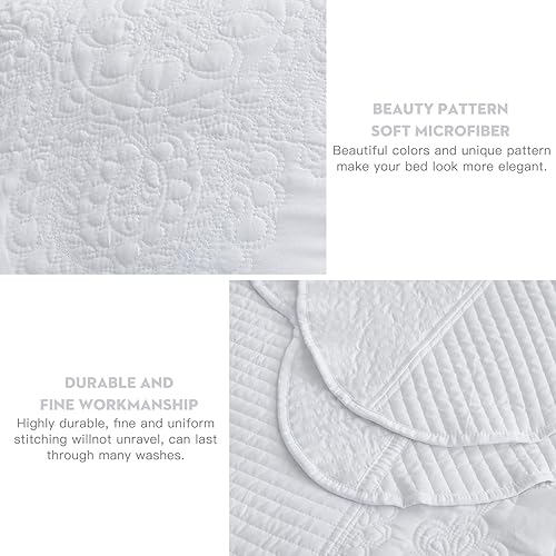 Miniatura 5 de HZ&HY - Juego de cubrecama de gran tamaño, muy ancho, 138 x 122 pulgadas, ligero, delgado y reversible, 4 piezas, 100 % microfibra, tamaño