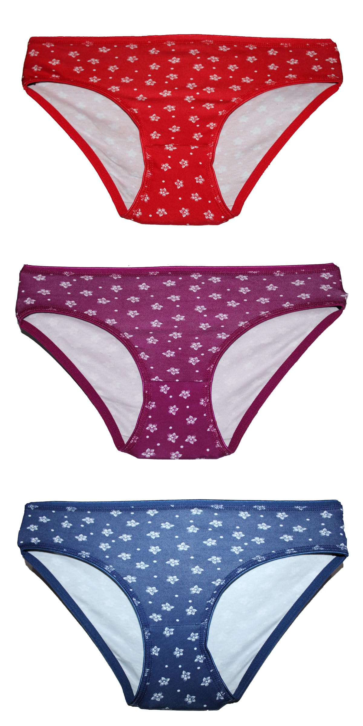 Low Rise Bikini Panty with-Purple, Red, Blue Color-image-44
