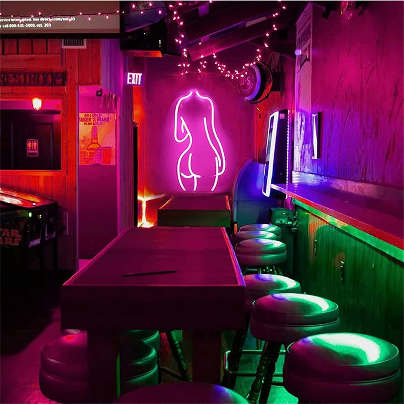 Letrero de neón LED Luz de Modelado LED Letrero de Letras Luminosas Panel de acrílico Luz Decorativa de neón