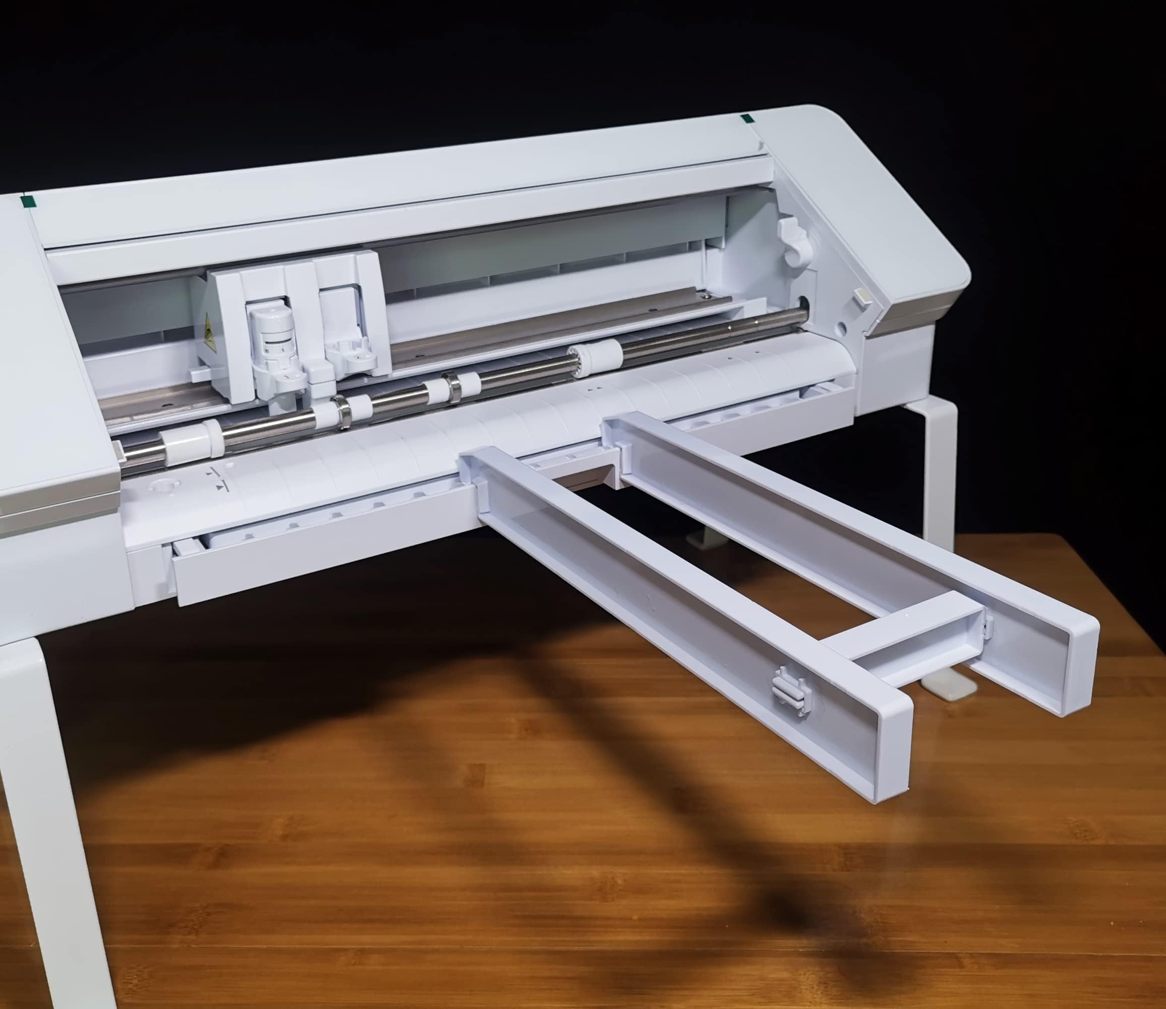 Extension Tray Compatible with Silhouette Cameo 4, Cutting Mat Extender Support for Cameo 4 (White)