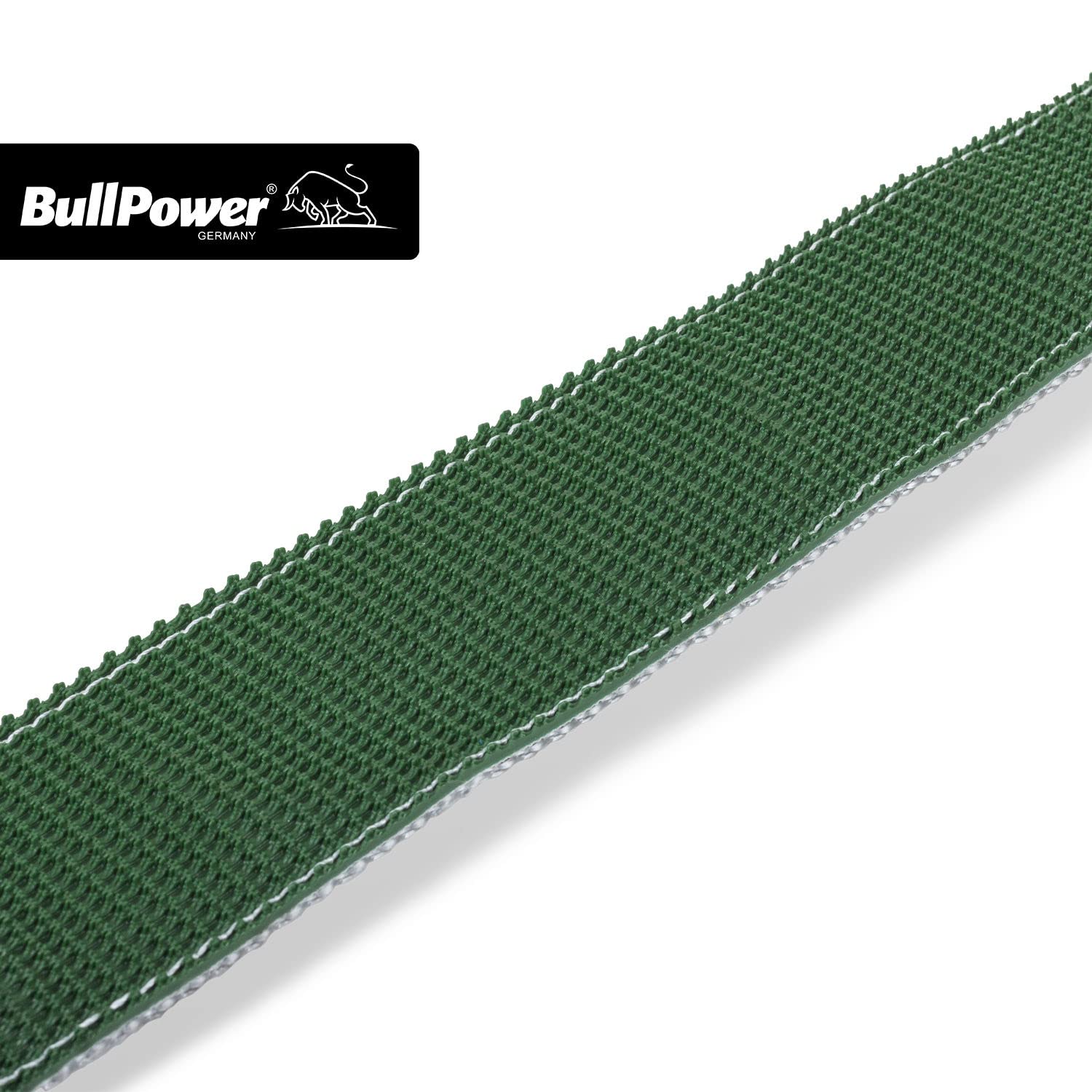 4X BullPower Spanngurte AZG114 - Autotransport PKW Zurrgurte Reifengurte Transportsicherungen - LC 3000 kg/daN mit Ratsche und Haken - 35mm breit