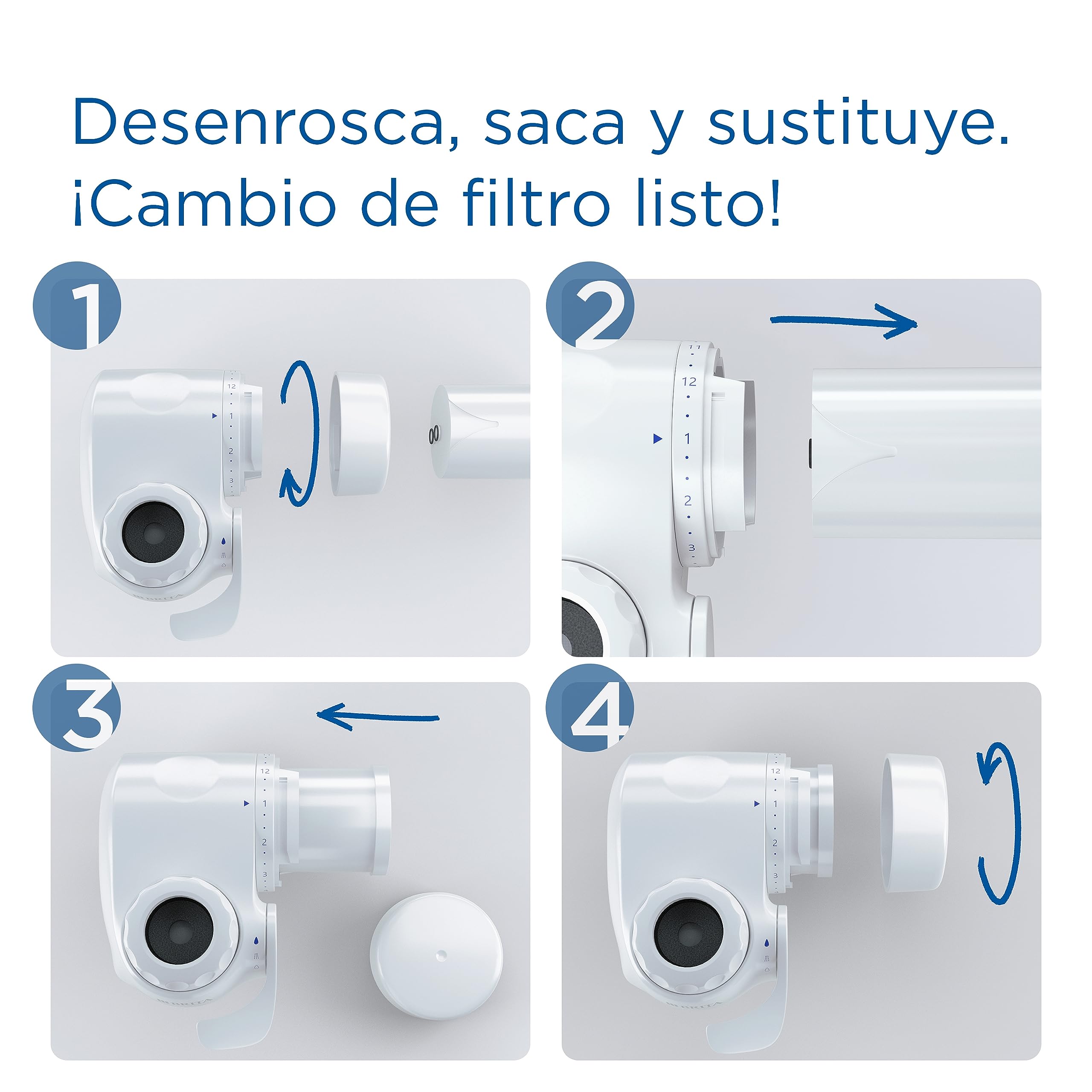 BRITA ON TAP V (600L) Cartucho de recambio de filtro de agua - para agua sostenible de buen sabor, reduce las micro partículas, PFAS, los metales pesados y otras sustancias que alteran el sabor - 4