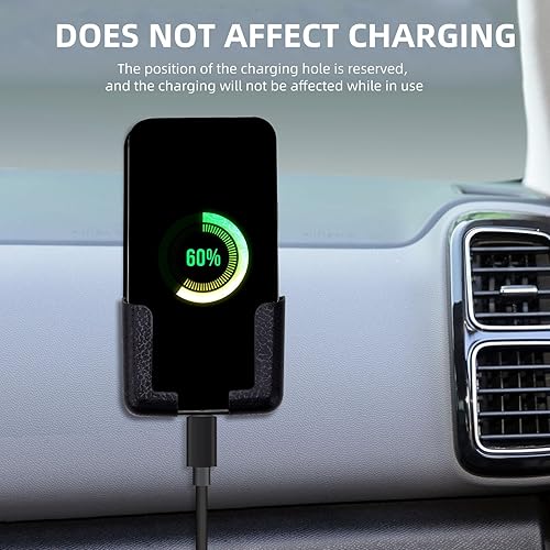 Miniatura 2 de Bewudy 2 pares de soportes multifuncionales para teléfono móvil, autoadhesivo, soporte de teléfono para automóvil, soporte ajustable para teléfono,