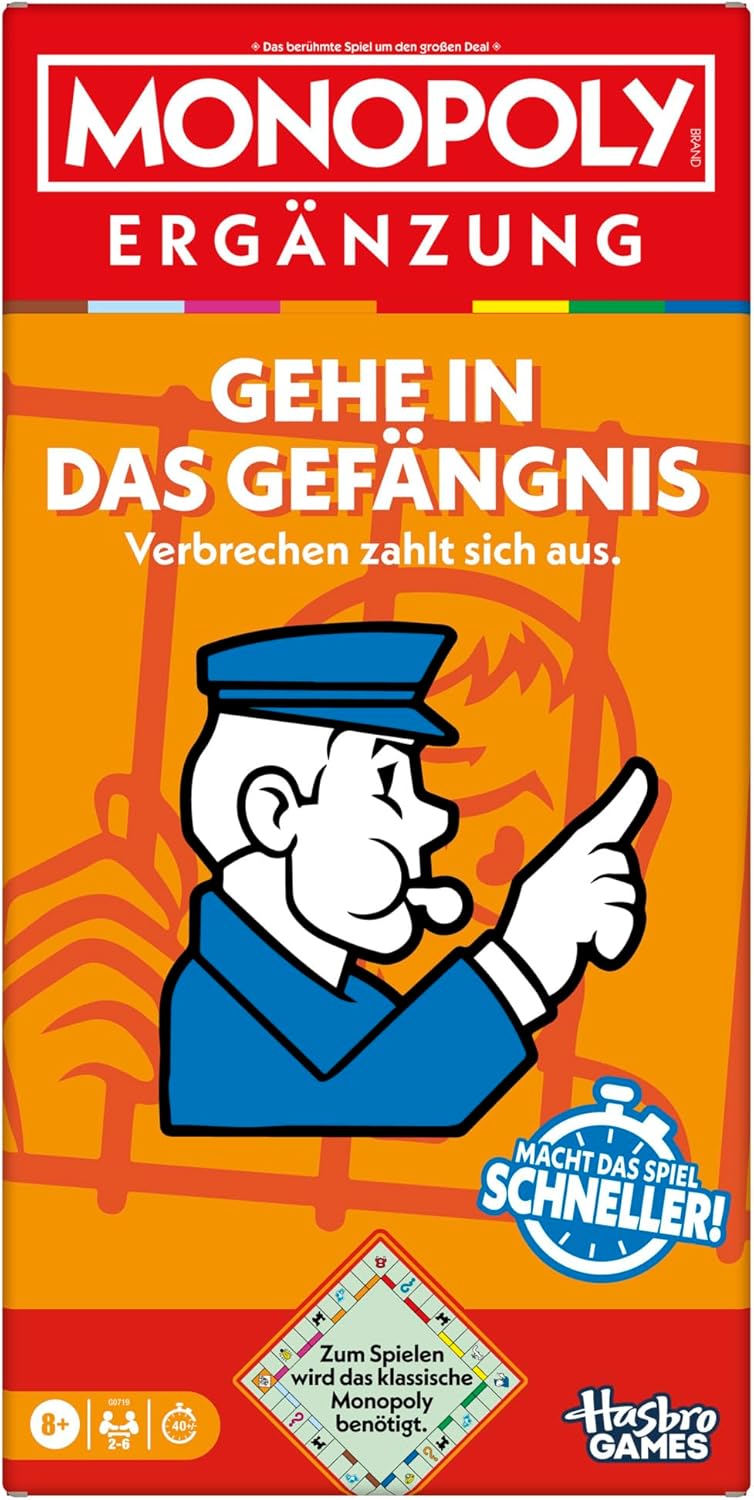 Monopoly Supplement Go to Prison (Classic Required for Play) - German Version