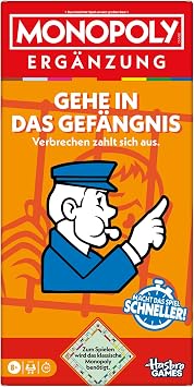 Monopoly Supplement Go to Prison Classic Required for Play - German Version