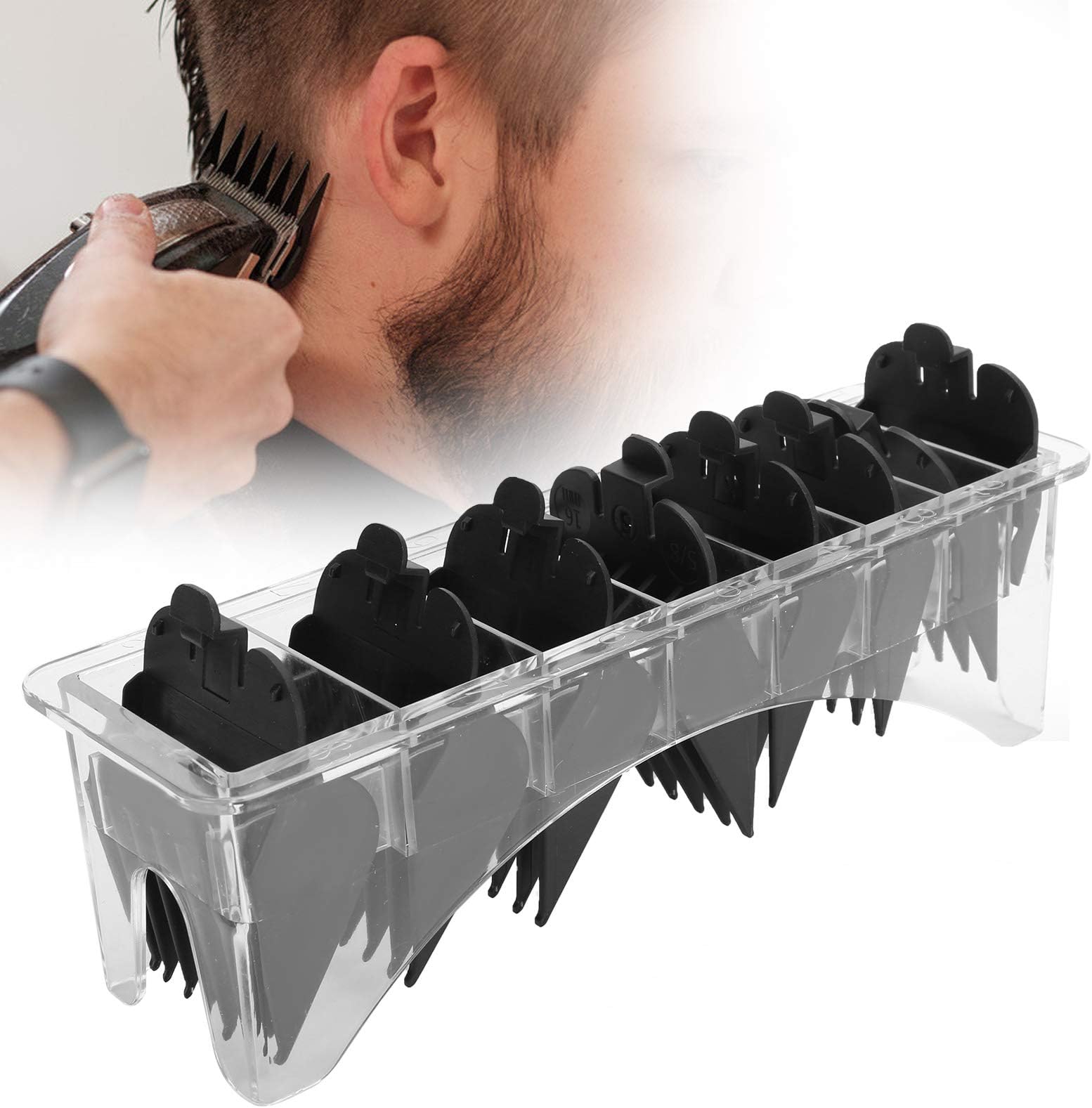 Premium Cutting Guides, 8 Pcs Professional Clipper Guides Comb Guide Hair Size Hair Clippers,Trimmers For Guard Combs For Hair Clipper