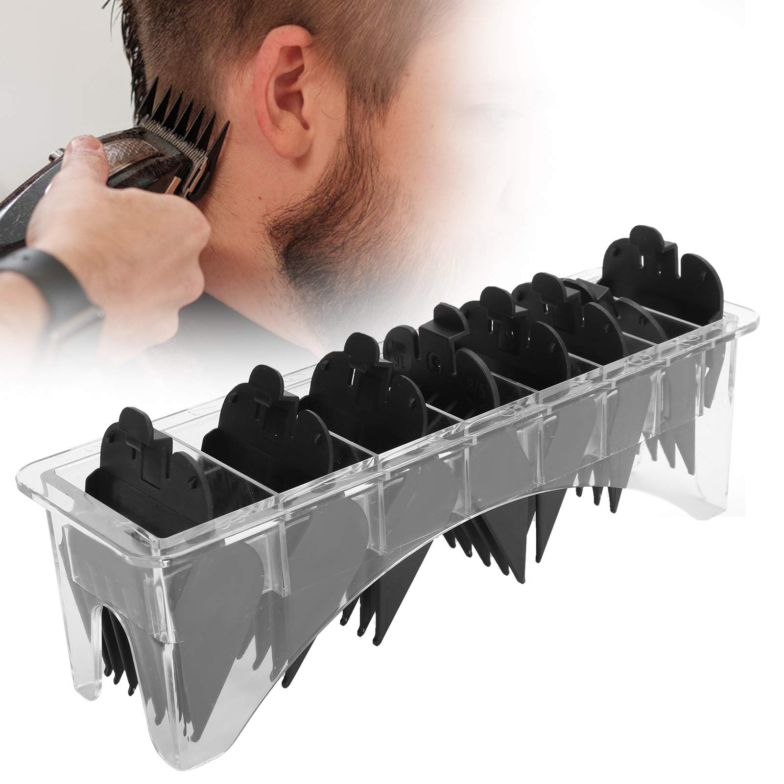 Premium Cutting Guides, 8 Pcs Professional Clipper Guides Comb Guide Hair Size Hair Clippers,Trimmers For Guard Combs For Hair Clipper