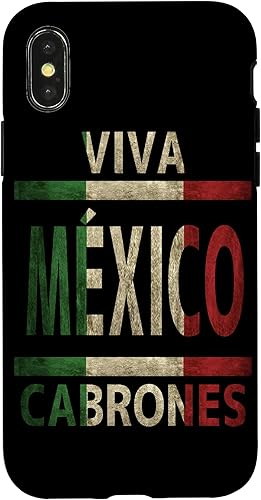 Miniatura 7 de Carcasa para iPhone 12 Pro Max Viva México Cabrones con bandera mexicana