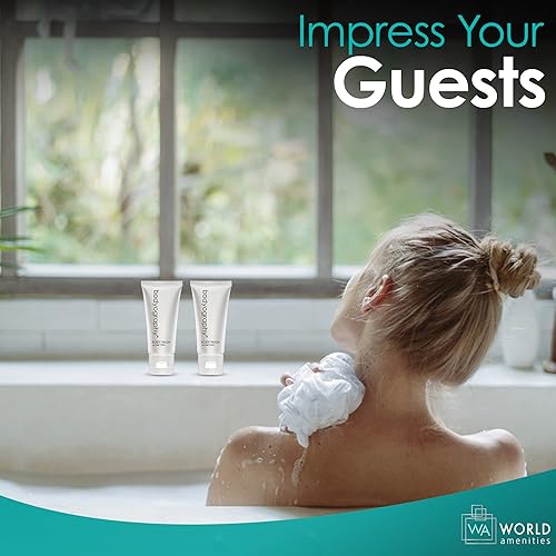Miniatura 5 de World Amenities - Bodyography blanc- Gel de baño a granel  300 unidades, 1.4 onzas  Té blanco vainilla, mini artículos de tocador de tamaño de viaje