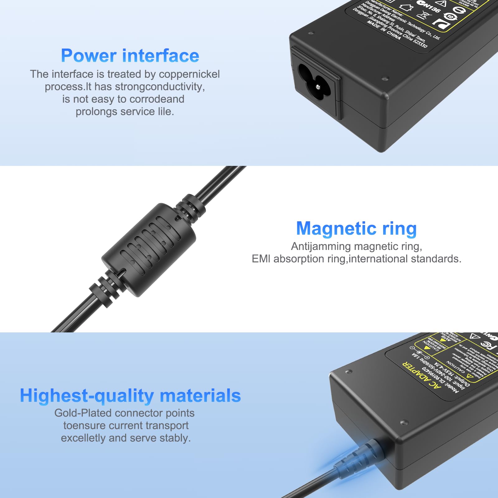 19.5V Zasilacz dla Sony Bravia TV KDL-32 KDL-40 KDL-42 KDL-48 KDL-24 90W Ładowarka Kabel Zasilacz W600B W650A W700B KDL32W700B KDL48W600B KDL48W590B Inteligentna ładowarka LCD HDTV