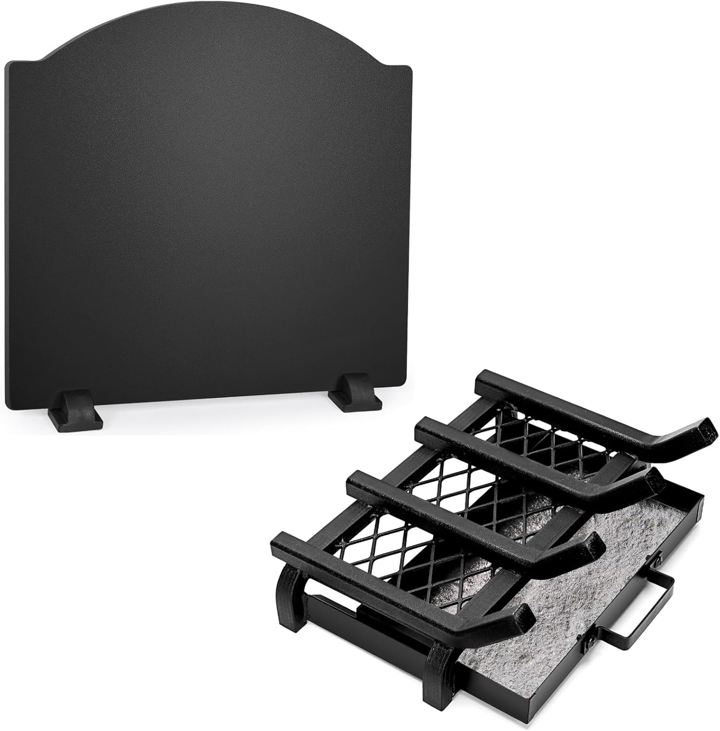 Fireplace Grate and Fireplace Fireback