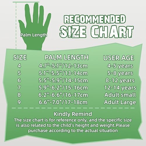Miniatura 6 de WVVOU Guantes de portero para niños y jóvenes, guantes de portero de fútbol con doble protección, guantes de fútbol antideslizantes, súper agarre