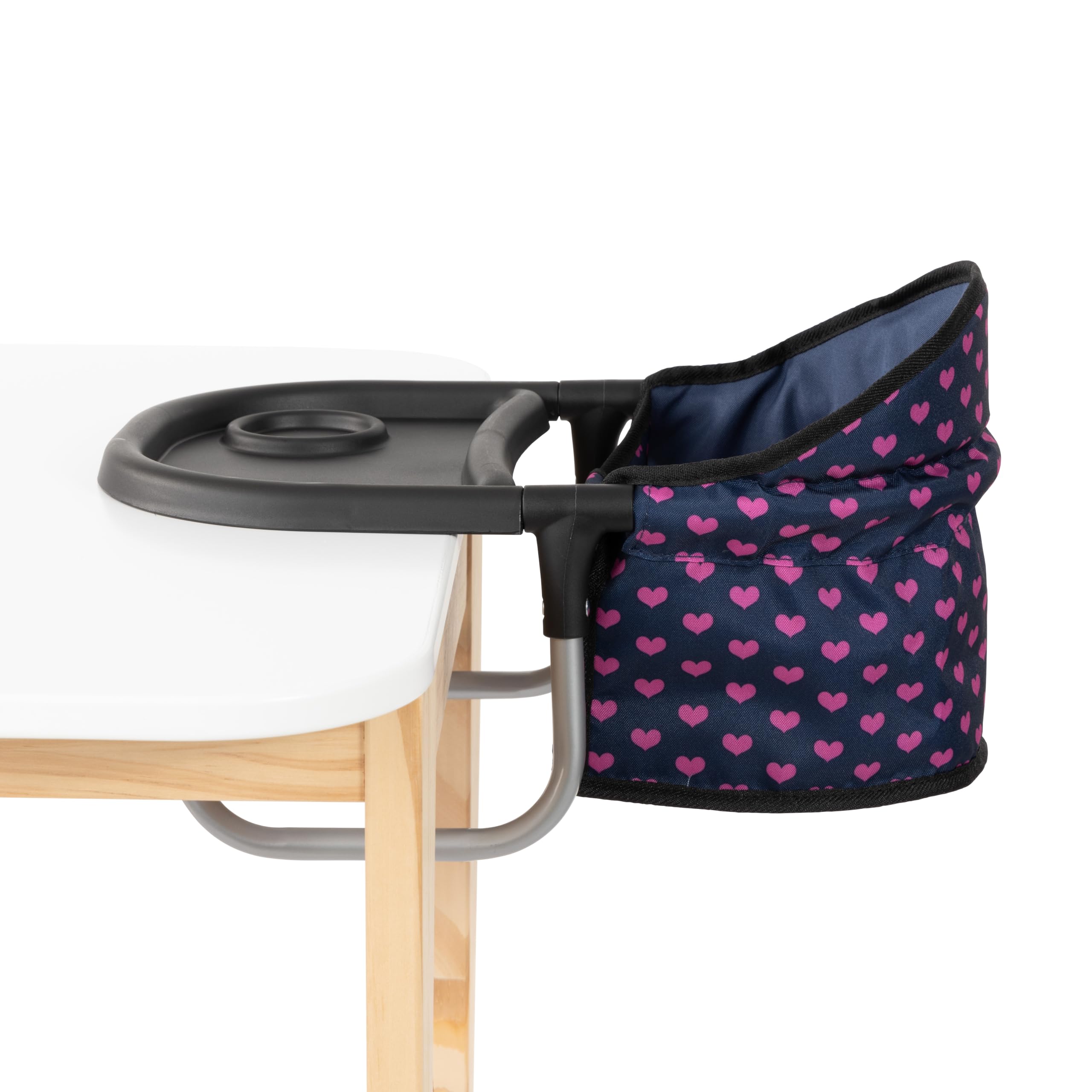 Bayer Design 65954AA Doll's Table seat with Integrated Tray, for Dolls up to 46 cm, blue, pink, 36.5 centímetros - Image 2