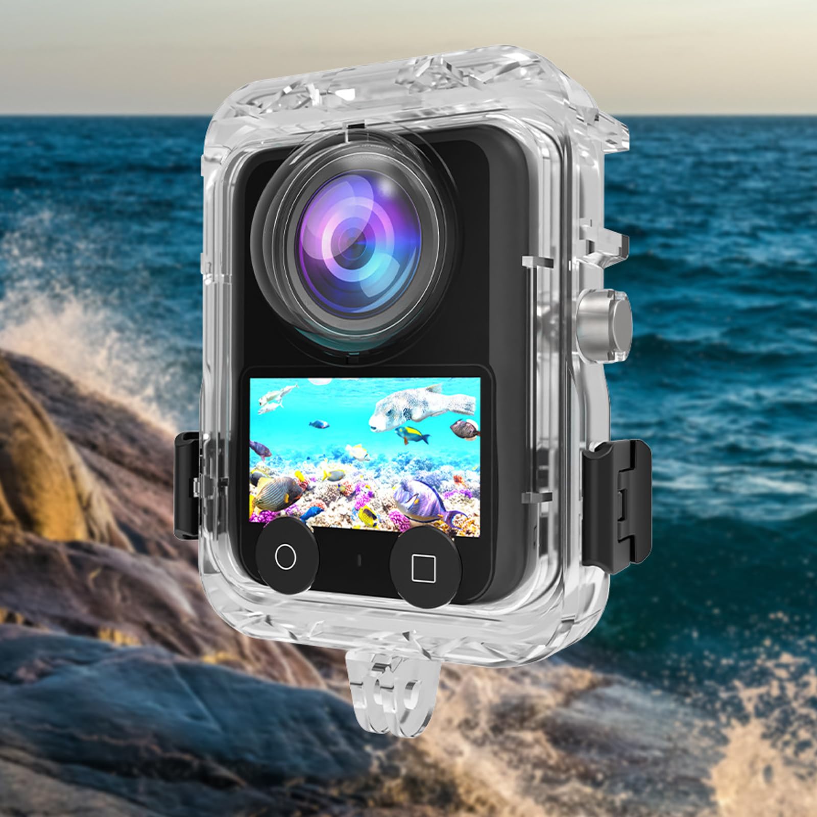 Honbobo Onzichtbare Duik Case Voor DJI Osmo 360, 40 M Waterdichte Case Onderwater Behuizing Case Beschermhoes Behuizing Shell Accessoires voor DJI OSMO 360