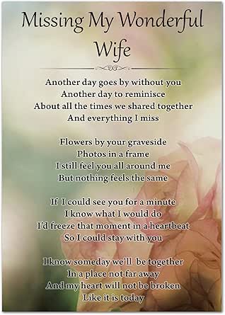 Husband In Heaven Memorial Card Funeral Graveside Poem & Ground Stake - View #4