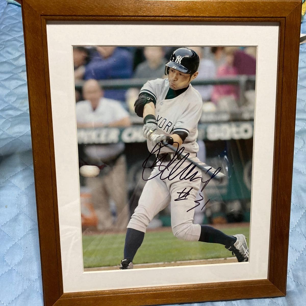 イチロー（マリナーズ）のサイン入り写真（フレーム付） イチロー直筆サイン入りマリナーズ スウィングフォト 特製フレーム