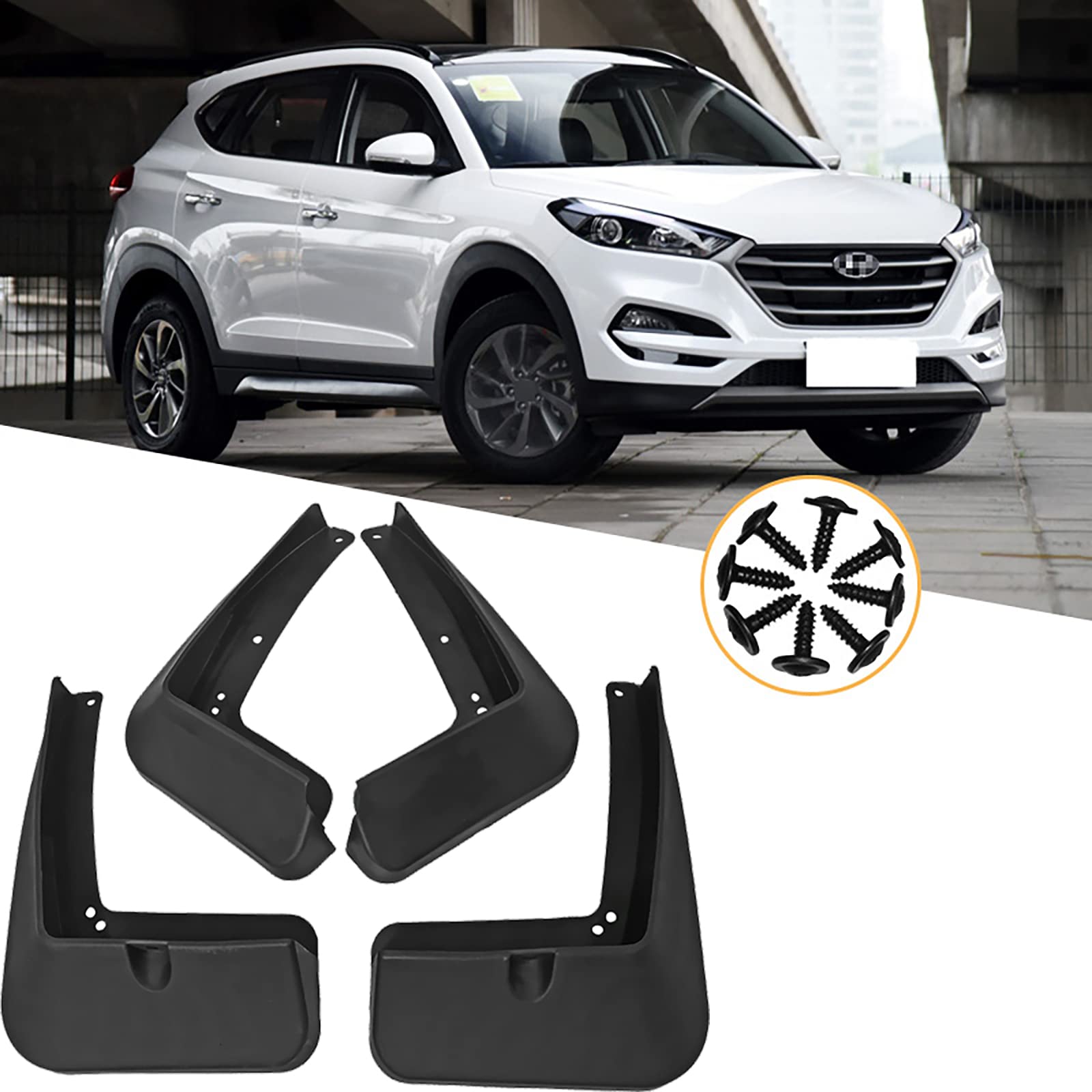 Garde-Boue Auto Anti-Éclaboussures pour Hyundai Tucson 2015-2020