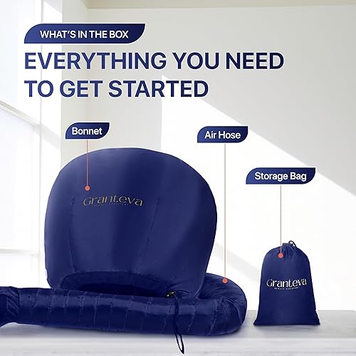 Miniatura 8 de Granteva Accesorio para secador de pelo con diadema integrada que reduce el calor alrededor de las orejas y el cuello, accesorio para secadora de