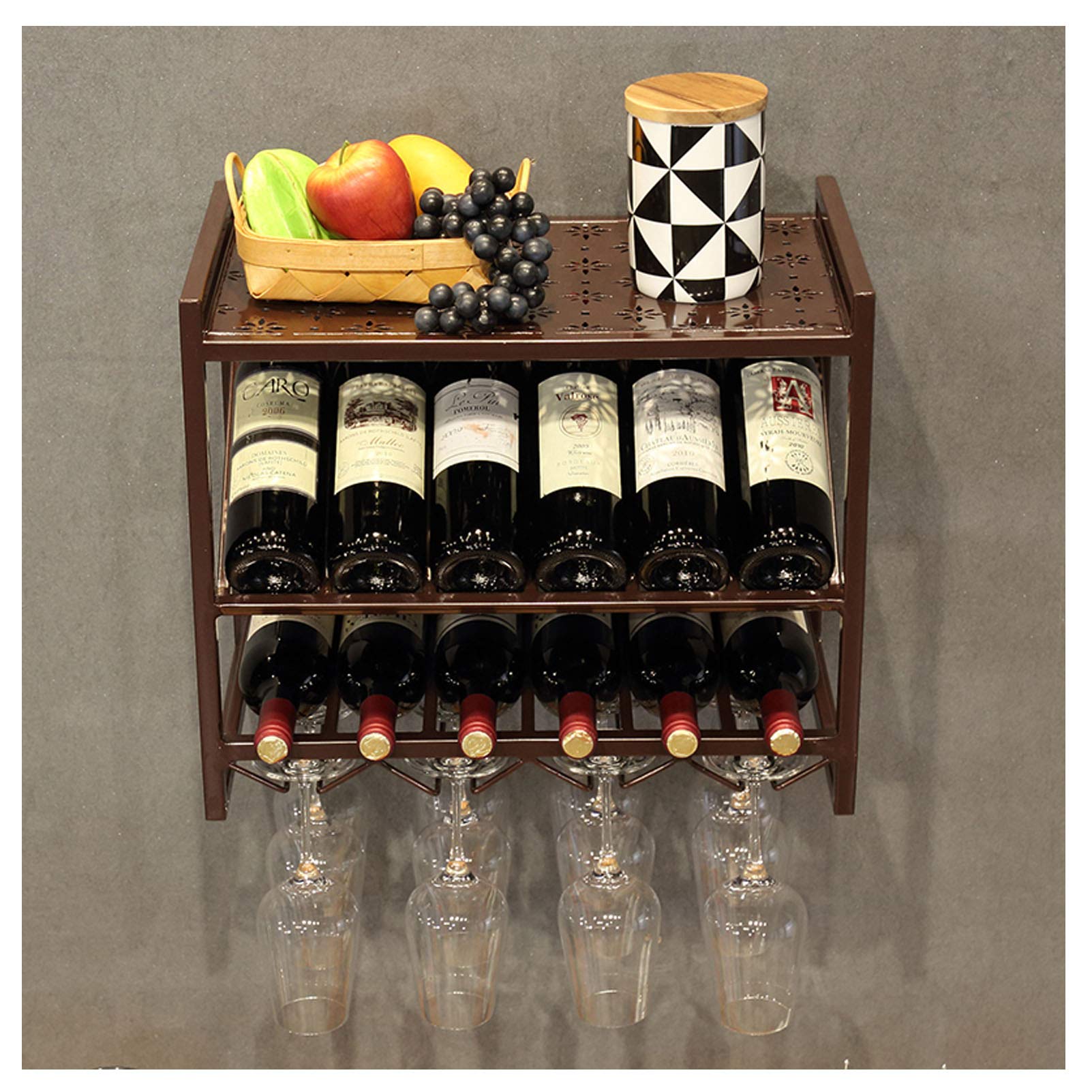 Casier à vin mural pour gagner de la place dans votre cuisine