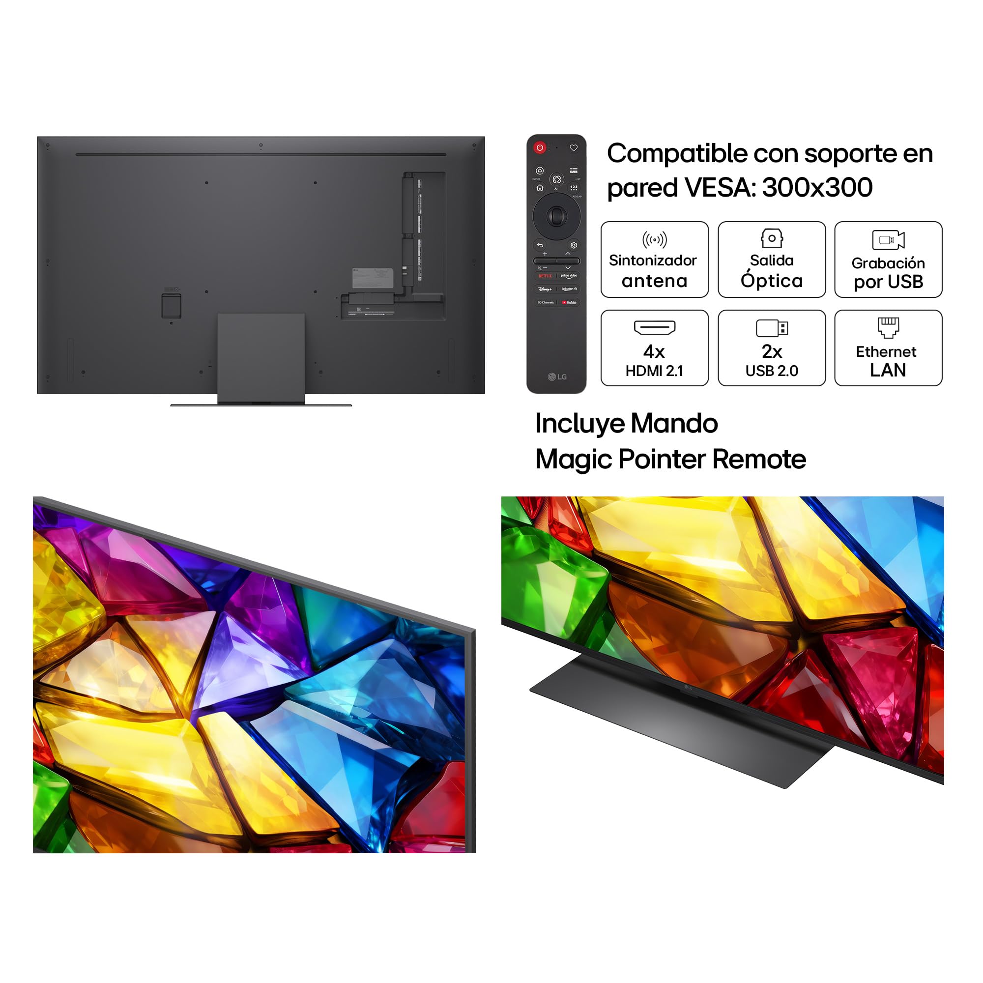 LG 55MRGB88B6A - Smart TV MRGB AI 55" 4K Sin Reflejos 94%, 2026