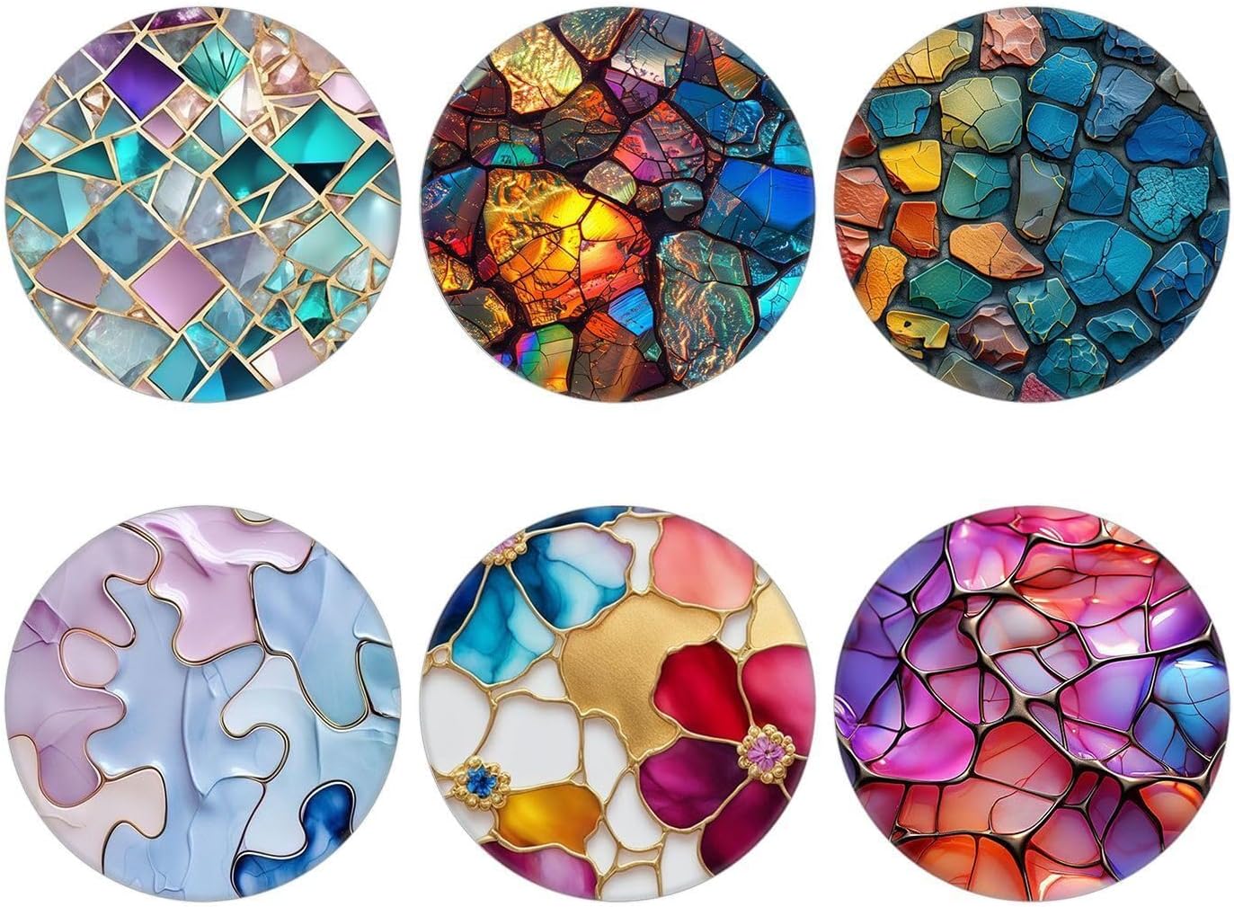 (6 Pack) Collapsible Cell Phone Grip for Smartphones,Expanding...