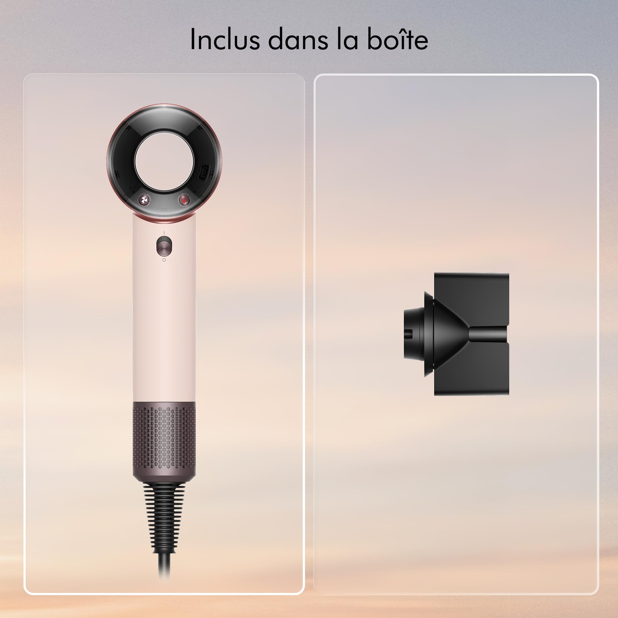 Dyson Supersonic Travel™ Sèche‑cheveux – Compact & Léger, Séchage Rapide, 1220W, Tension Universelle, Contrôle Intelligent de la Chaleur, Compatible Accessoires Supersonic, Rose Céramique