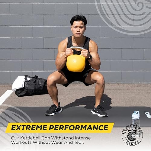 Miniatura 4 de Kettlebell Kings Pesas rusas de competición (mango de 1.378 in) 17.6-105.8 lbs  Pesas de mano Equipo de gimnasio de entrenamiento y juegos de