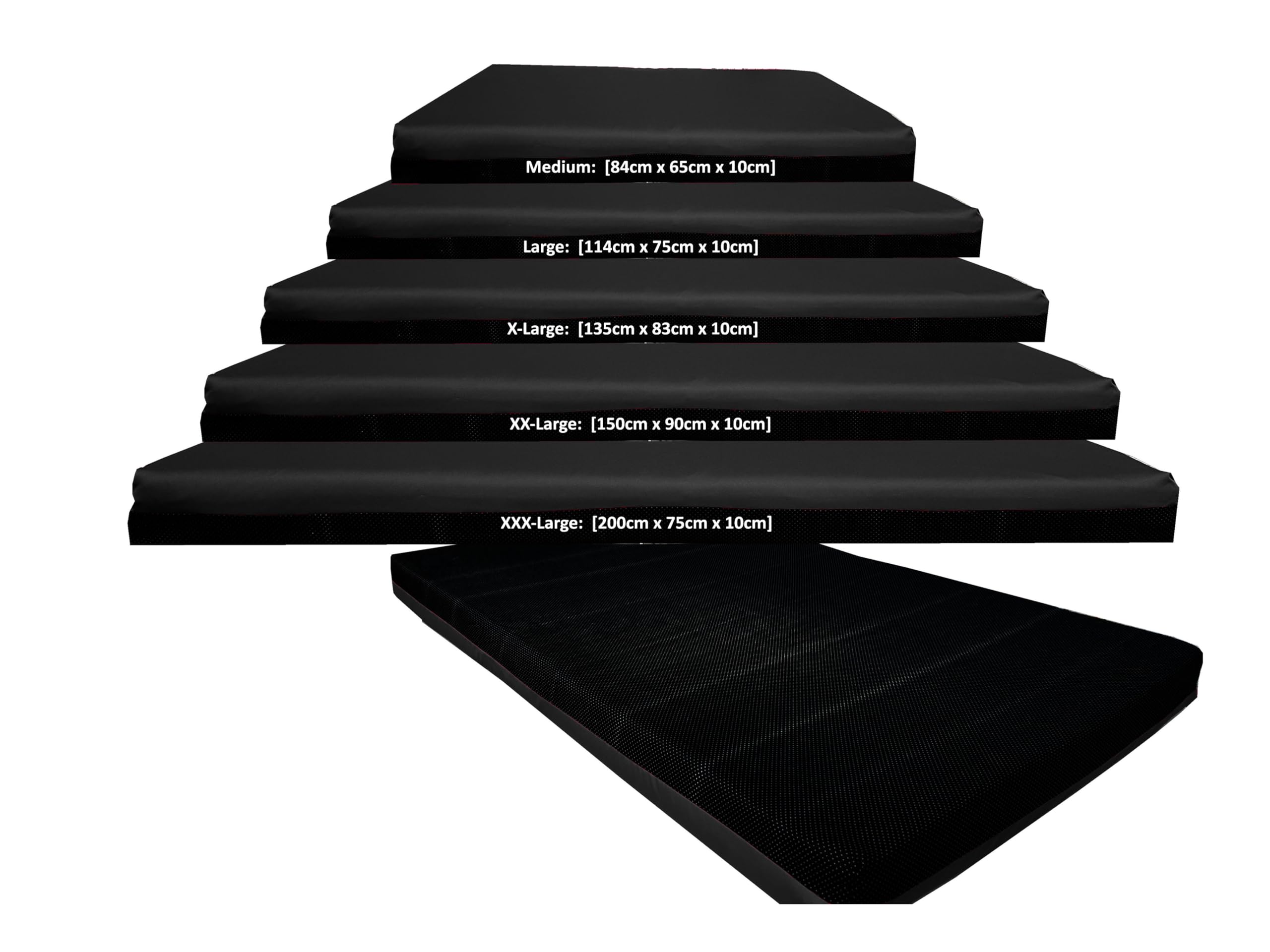 NSLIP-GYM-MAT-HD-BLK-XXXL Black