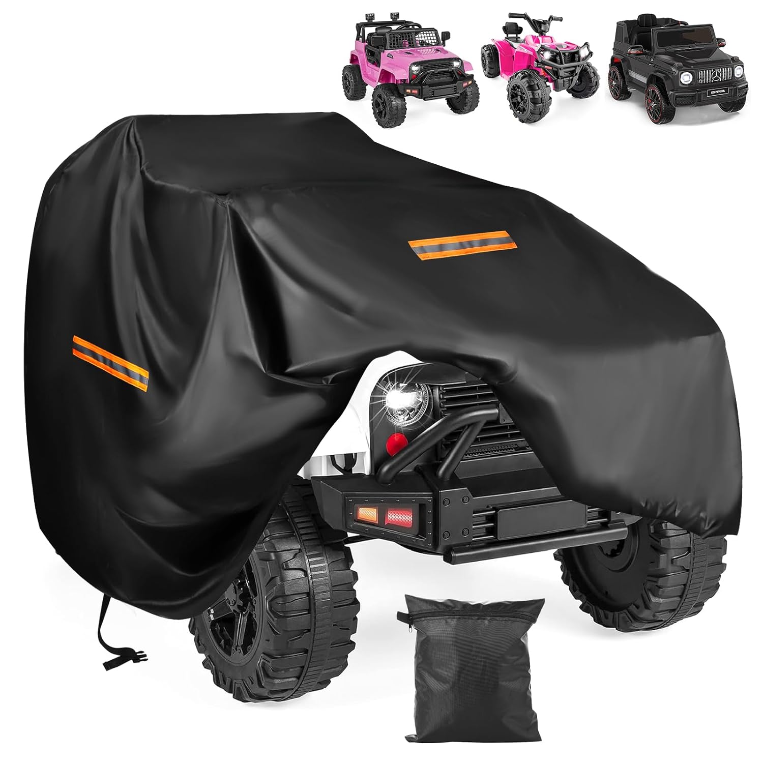 Large Toy Car Cover Heavy Duty 420D Oxford Fabric Kids Ride-On Power Wheels Cover Universal Covers for Kids