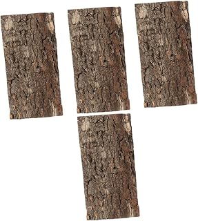 BESTOYARD 4Pcs Tanque De Peixes De Estimação Paisagismo Casca De Cortiça Gecko Fundo De Casca De Cortiça Fundo De Tanque De Dragão Barbudo Fundo De Terrário De Casca De Cortiça Fundo De