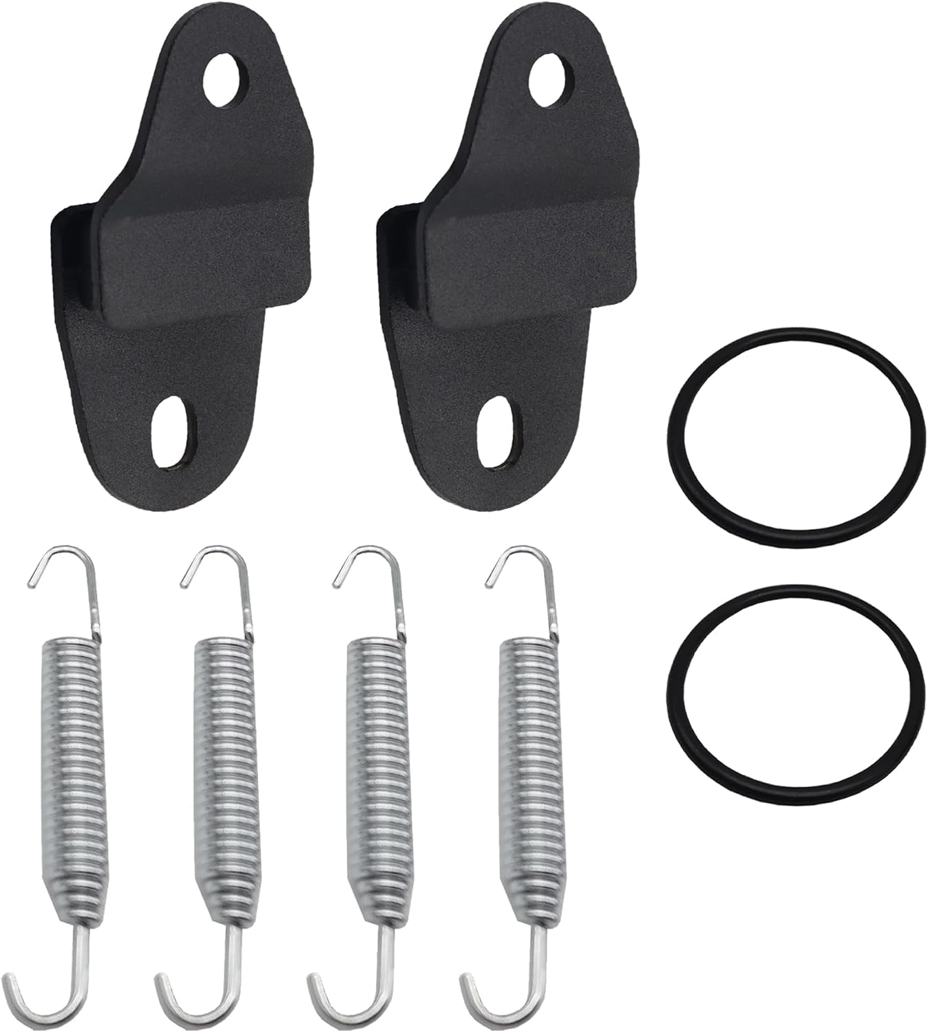 Exhaust Muffler Pipe Stay Mount with Hangers Springs and O-Rings Fits for Yamaha Banshee 350 YFZ350 1987-2006 Replace 2GU-14771-00-00 90507-20030-00 93210-45742-00