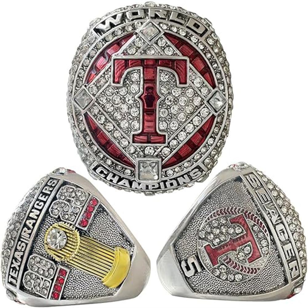 Collezioni di Videogiochi, Set di trofei dell'anello del Campionato Rangers 2023 Replica con espositore, Souvenir da Collezione, miglior Regalo(10#)