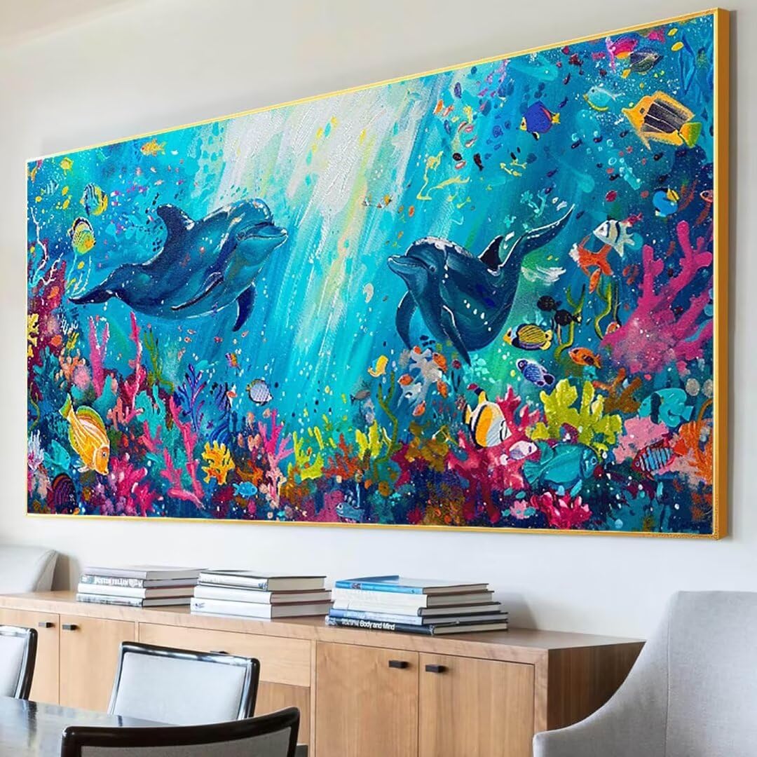 AtTrex Kit Diamond Painting Diamond Art Delfinodiamond Painting Personalizzato 30X40Cm Decorazione Della Parete Di Casa