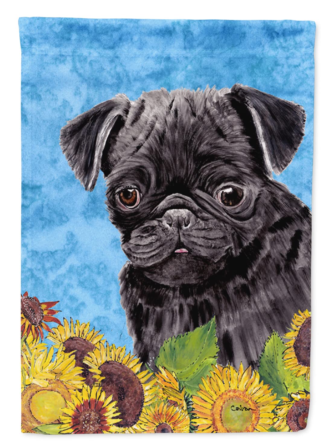 Pug Flag Canvas House Size grand drapeau de maison pour décoration extérieure de jardin carlin