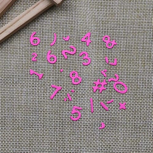 Miniatura 2 de Troqueles de puntuación y números, troqueles de corte para hacer tarjetas, troqueles de corte de metal, troqueles del alfabeto para álbumes de