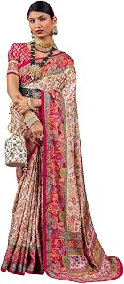 AKHILAM Women's Kanjivaram Pure Soft Silk Saree With Unstitched Blouse Piece Price In India